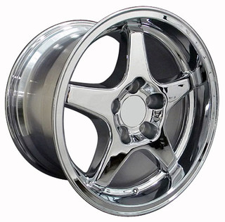 93-2002 Camaro SS / ZR1 Wheel Set of 4 (96-99 SS style), 17x9.5, Chrome, OE Replica