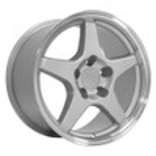 93-2002 Camaro SS / ZR1 Wheel Set of 4 (96-99 SS style), 17x9.5 Fronts / 17x11 Rears, Silver, OE Replica