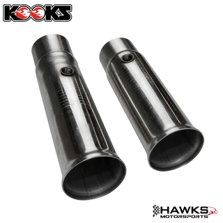 Complete pair of Kooks competition-only stainless steel connection pipes for 2016-2024 Camaro SS and ZL1