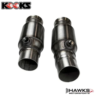 Complete pair of Kooks GREEN Catted Connection Pipes for 2016-2024 Camaro SS and ZL1 applications