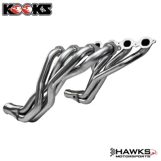 Kooks 2312H630 2-inch long tube headers and GREEN catted connection pipes for 2016-2019 Cadillac CTS-V