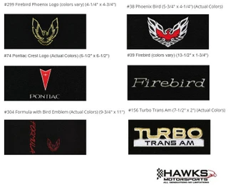 Available Logos for the mats