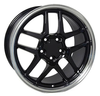 5353265  C5 Z06 Black 17x9.5 Wheels Set of 4 Replica