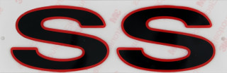 96-02 Camaro SLP SS Red & Black Fender Emblem New Reproduction