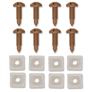 89-92 Camaro/Firebird Interior Hatch Screw and Retainer Nuts Kit (QTY. 8), Beechwood