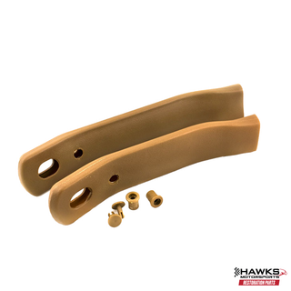1982-1992 Camaro/Firebird Seat Belt Receiver Sleeves, Reproduction, Pair, Beechwood