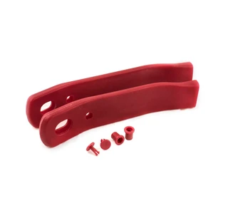  1985-1992 Camaro / Firebird Seat-Belt Receiver Sleeves, Flame Red, Pair