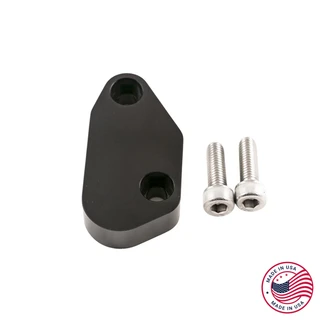 1998-2002 Camaro/Firebird A/C Delete Block Off Plate, LS1, Billet Aluminum, Black, Hawks Motorsports