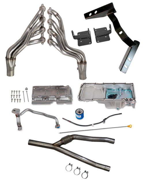 82-92 Camaro Firebird “The Basics Plus” LS Swap Kit WITH Oil Pan Kit, Hawks