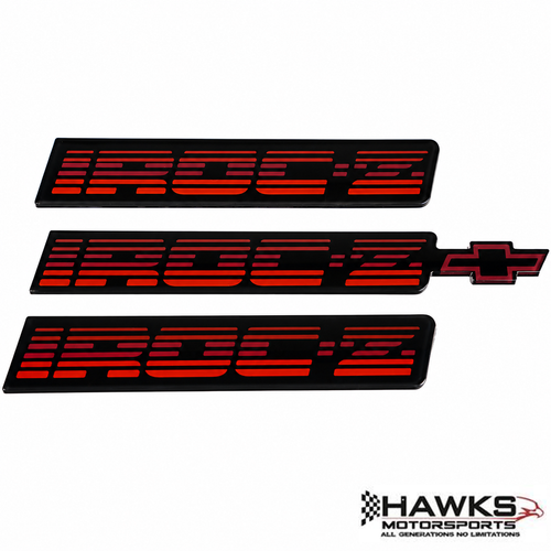 1988-90 Camaro IROC-Z Red Emblems, GM Restoration Reproduction