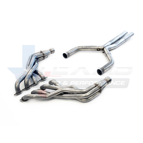 2016+ Camaro SS 2" Stainless Steel Long Tube Headers & 3" SS Off-Road X-Pipe Pipes, TSP