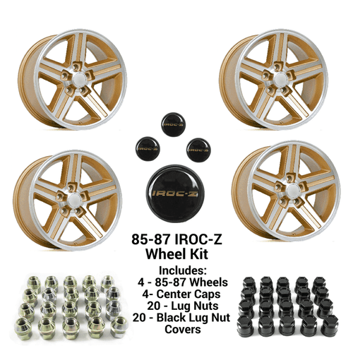 85-87 Camaro 17 x 9 IROC-Z  Gold Wheel Kit - FREE SHIPPING