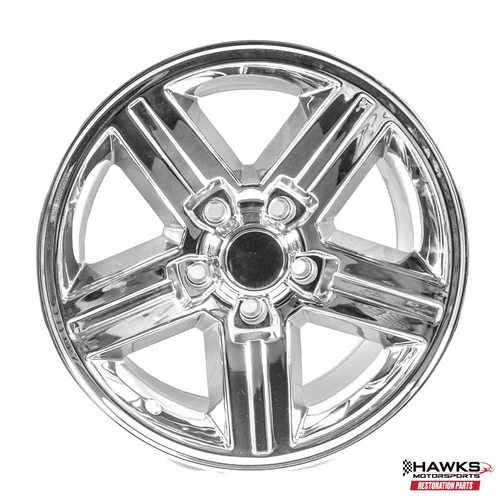 1985-1987 Camaro IROC-Z 17x9 Wheel Set, Set of 4, Chrome, Wheels Only, Hawks Restoration Parts HT179IROCZCHROME-85
