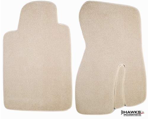 ACC Neutral Tan front floor mats without logos for 1993-2002 Camaro and Firebird models