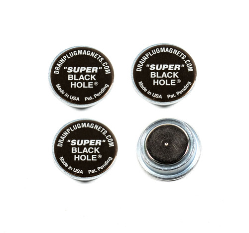 Super Black Hole Engine Oil Magnets, 4-Pack, Dimple