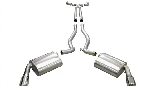 2010-15 Camaro SS (Automatic, W.O GFX) Sport Exhaust System 2.5" Cat-Back, Single 4" Tips, Corsa