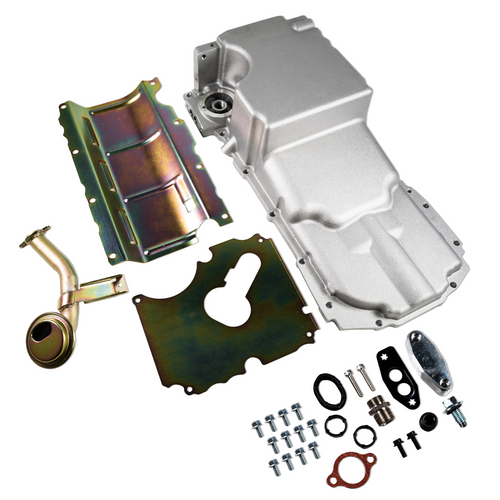 LT Swap LT1 LT4 L83 L86 Retro-Fit Rear Sump Aluminum Oil Pan & Pickup Tube Kit