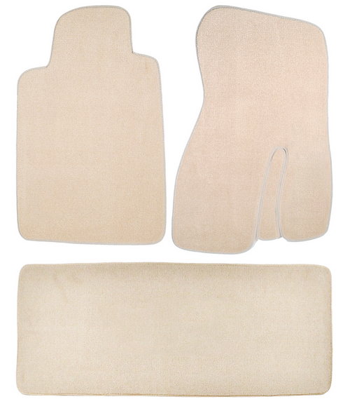 1993-2002 Camaro/Firebird Front Carpet Floor Mats & Rear Deck Mat Neutral Tan (No Logos)