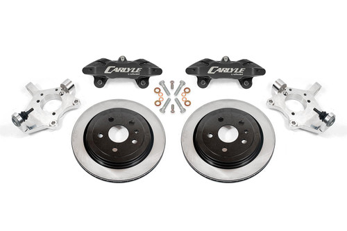 2005-2013 C6 Corvette, 15" Conversion Kit By Carlyle Racing, Solid Rotors, Red or Black Calipers, BMR