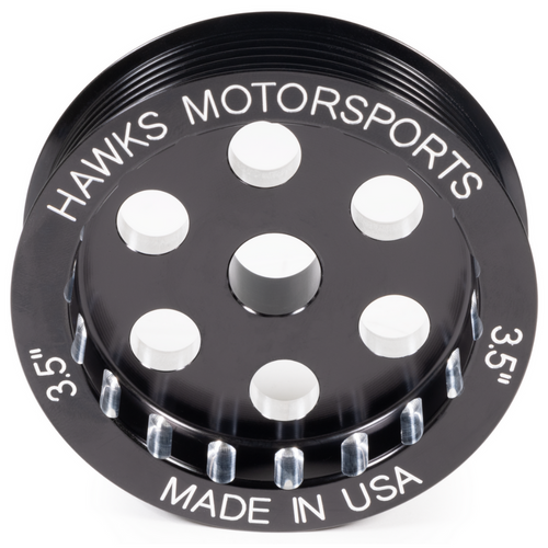 Motion Raceworks LS 3-Inch Overdrive Alternator Pulley – Billet 6061 Aluminum, 6-Rib For LS Factory Style Alternators