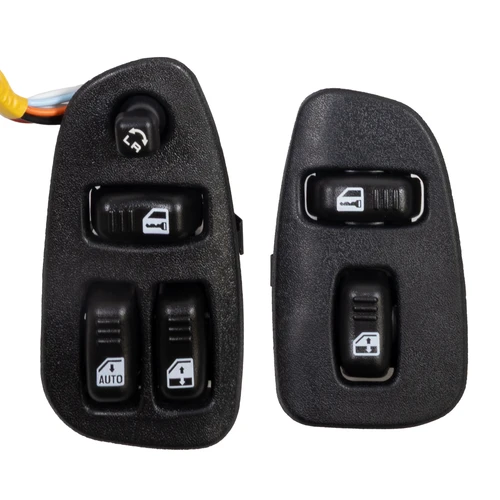 1998-2002 Camaro Ebony Black Power Window & Door Lock Switch Bezel Trim Package (HT10412603/10412604 KIT) Hawks Motorsports