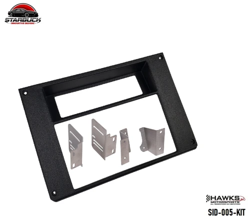 Standard-mount Double-DIN radio bezel installed with the HVAC controls above the radio in a third-generation Camaro