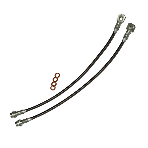 1993-1997 Camaro / Firebird F-Body LT1 To C5 or C6 Front Conversion Stainless Steel Brake Hose Kit, J&M Products