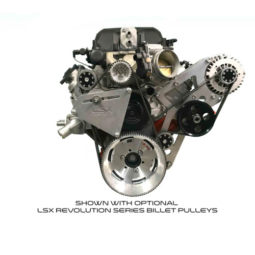 LSA / ZL1 SUPERCHARGER 50MM GILMER HIGH MOUNT ACCESSORY DRIVE BUNDLE (ALT, PS), LSX CONCEPTS