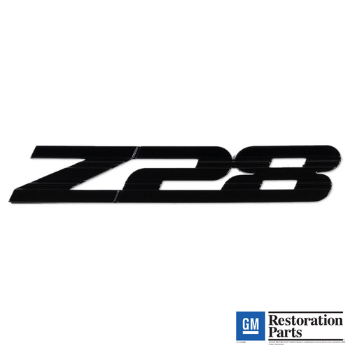 1993-2002 Camaro "Z28" Fender/Rear Filler Panel Emblem, New Reproduction, Hawks Restoration Parts, Each