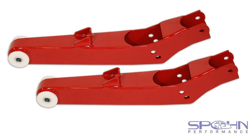 Spohn Performance 2010-2015 Camaro / 2008-2009 G8 Pro-Touring Rear Lower Control Arms with Ride Height Adjustable Delrin Bushings, Wheel Size 18"+