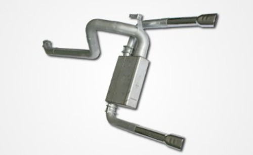 82-92 Camaro/Firebird 4" Catback Exhaust System w/  Spintech Race Series Muffler Dual Tailpipe, for Single Cat Car, Mufflex