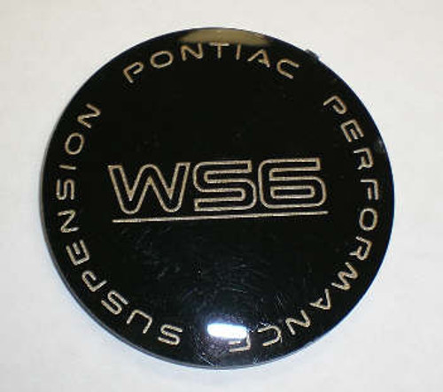 87-92 WS6 NEW GM Wheel Center Medallion Black w/ Gold WS6-SOLD INDIVIDUALLY