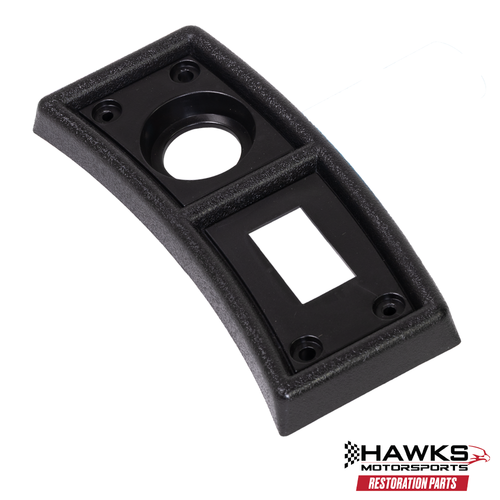 1982-1989 Camaro Cigarette Lighter Bezel, Includes Rear Defrost Switch Opening, New Reproduction, Hawks Restoration Parts
