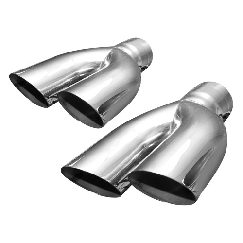 Camaro/Firebird Exhaust Tips Stainless Steel Y Tips, 2 1/2" ID inlet, 2 1/2" outlets, SW
