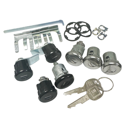 82-85 Camaro Doors, Trunk, Stowage, Floor & T-Tops Lock Cylinder Set w/GM Keys