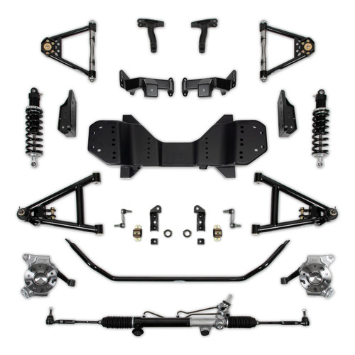 73-87 C10 Detroit Speed SpeedMAX Front Suspension System - Single Adjustable Shocks - SBC Brackets 032082-SDS
