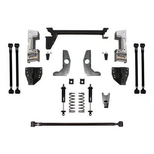 73-87 C10 Detroit Speed QuadraLink Rear Suspension Kit - Single Adjustable Shocks - Weld-In Axle Brackets 041751-SDS