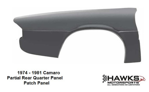 1974-1981-Camaro partial rear quarter panel repair-panel.