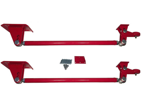 1973–1987 Chevrolet C10/K10 Traction Bars – Axle Flip (Lowered Trucks) – Red Finish