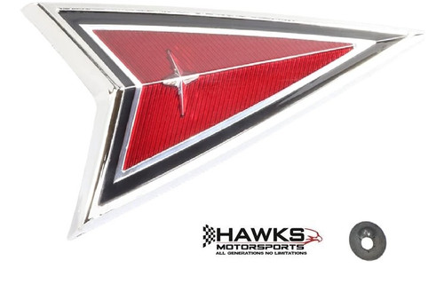 1977-1981 Pontiac Firebird Trans Am Red Arrow Nose Crest Emblem 499724 ...