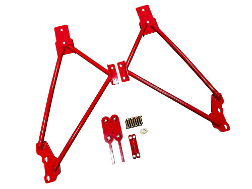 Chevy SS & Pontiac G8 Subframe Connectors – Heavy Duty Triangulated Design (Red)