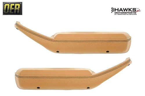 Camel Tan in color and sold as a pair.