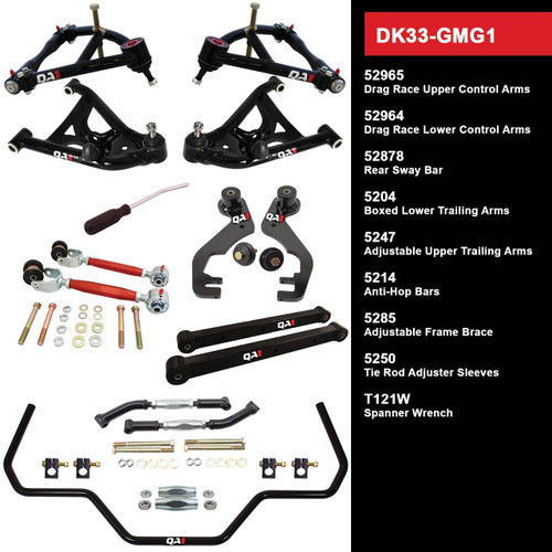 1978-1988 GM G-Body QA1 Level 3 Full Vehicle Drag Kit | Without Shocks | DK33-GMG1