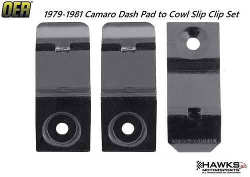 1979-1981 Camaro Upper Dash Pad Mounting Clip Set 3 Piece OER - R330 