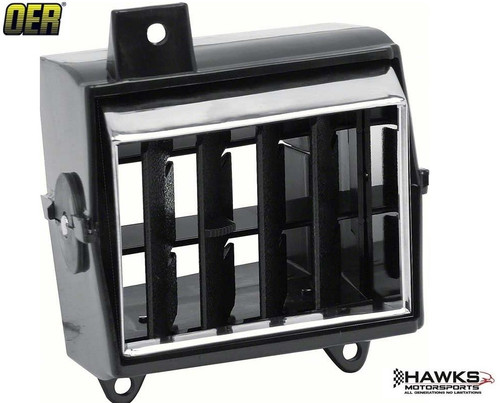 1970-1981 Camaro LH Lower Dashboard Side Vent Assembly, Driver Side, Without Air Conditioning, OER - 6262667
