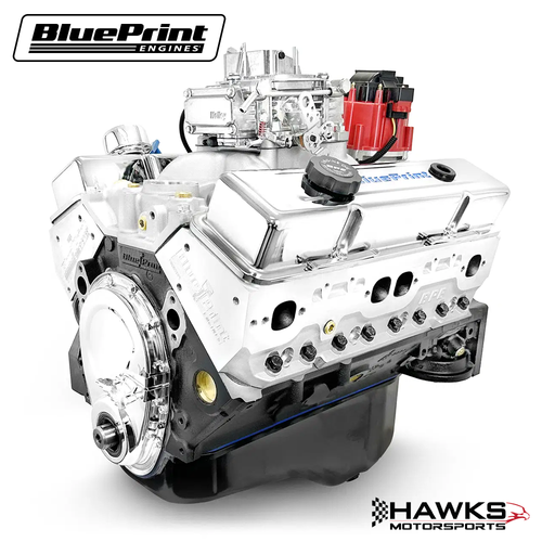 GM Small Block Compatible 350 c.i. Engine - 341 Horsepower - Base Dressed - Carbureted, Blue Print Engines (BP350CTC) Hawks Motorsports