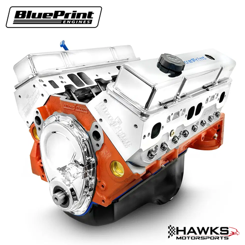 GM Small Block Compatible 400 c.i. Engine - 500 Horsepower - Long Block, BluePrint Engines (BP4002CT1) Hawks Motorsports