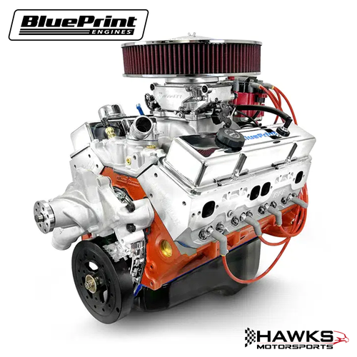 GM Small Block Compatible 400 c.i. Engine - 500 Horsepower - Deluxe Dressed - Fuel Injected, BluePrint Engines (BP4002CTFD) Hawks Motorsports
