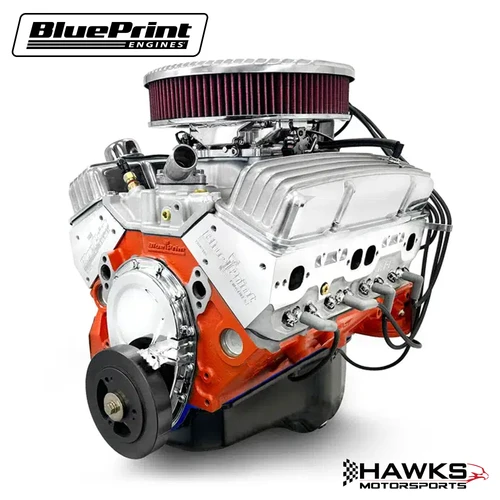 GM Small Block Compatible 327 C.I. Deluxe Dressed - Low Profile - Fuel Injected, BluePrint Engines (BP327CTFV) Hawks Motorsports