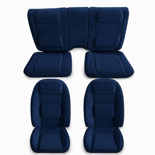 Fits 1978-1981 Pontiac Firebird Trans Am Deluxe interior applications
Charcoal Encore Velour cloth material
Includes upholstery for front and rear seating areas
Includes installation instructions
Includes hog rings
Includes hog ring pliers